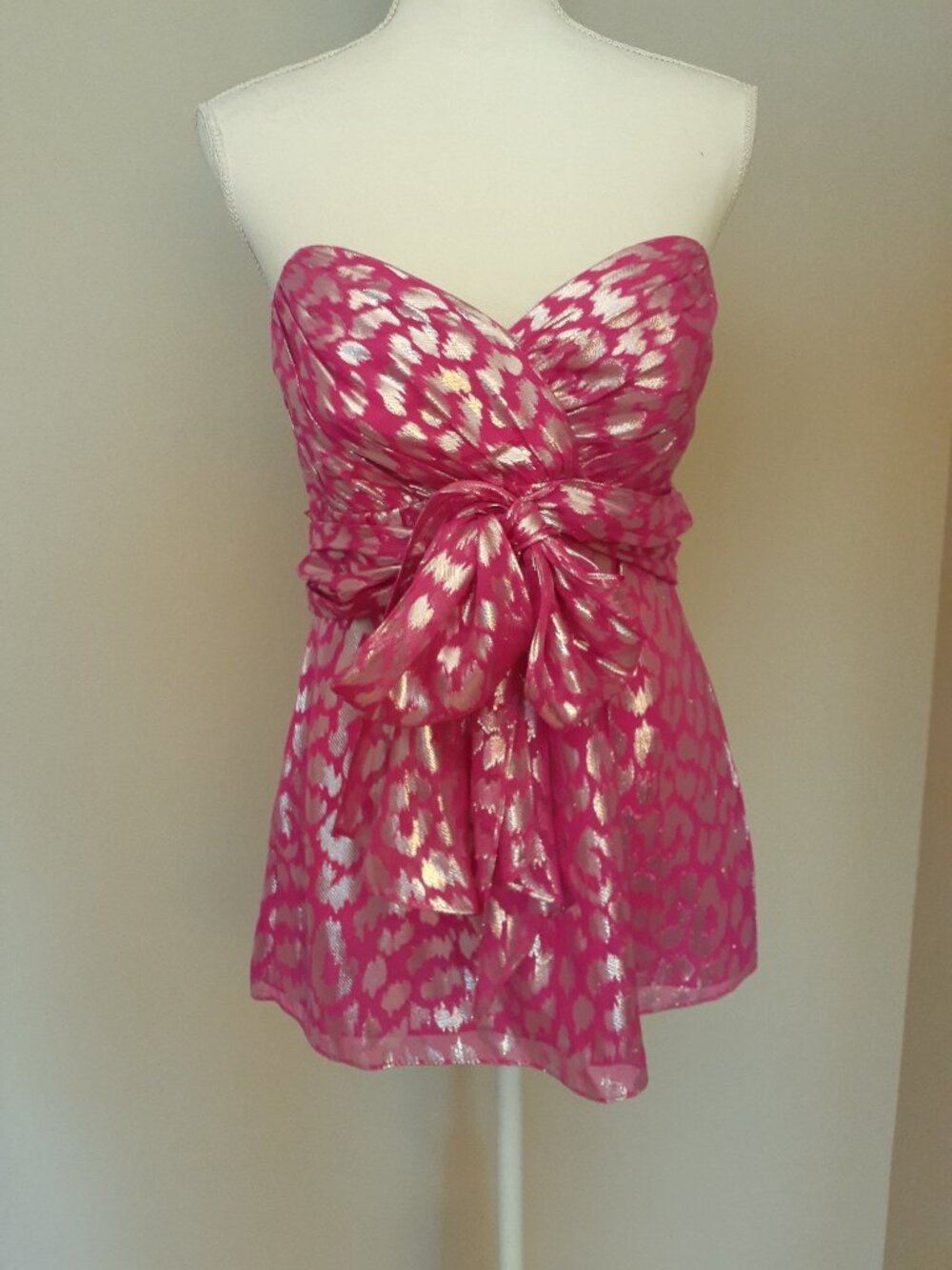Trina Turk Strapless Empire Waist Blouse